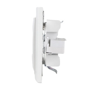 Розетка компьютерная + телефонная 2-м СП Минск RJ45 + Phone бел. Basic ERK00-135-10
