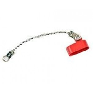 173112-0123, Инструменты и аппаратное оборудование D-Sub  FCT DUST CAP S1 SHLD PLSTC PLG W/CHAIN