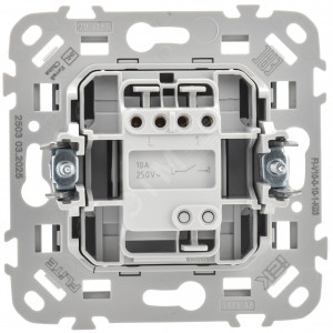 FLITE Выключатель 1-клавишный 10А ВС11-1-0-ФлС серый IEK FI-V10-0-10-1-K03
