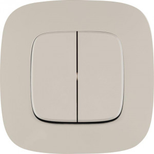 Выключатель 2-кл. СП Valena Allure 10А IP20 250В с лицев. панелью безвинтов. зажимы механизм сл. кость Leg 752805