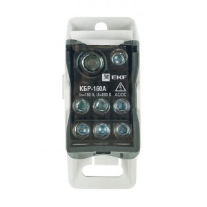 Блок распределительный КРОСС крепеж на панель и DIN КБР-160А plc-kbr160