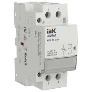 ARMAT Контактор модульный KMR 63А 230В AC 2НО IEK AR-KMR10-063-20-230