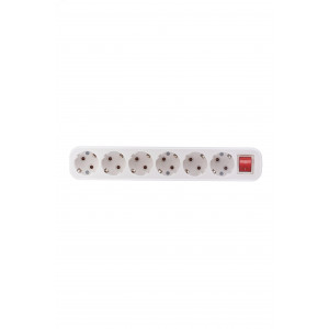 Розетка переносная разб. с выкл. К06В 6 мест CLASSIC KYP11-16-06-00-ZK