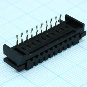 10FDZ-ST(S)(LF)(SN), Розетка для плоского кабеля 2.54мм 10 контактов
