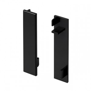 Заглушка PLINTUS-H54B BLACK 046166, Пара глухих заглушек для профиля PLINTUS-H54B черного цвета. Материал пластик.  В комплекте 2 шт., цена за 1 комплект.
