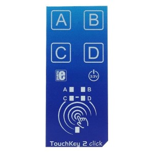 MIKROE-2474, Макетные платы и комплекты - AVR TouchKey 2 click