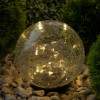 Изображение товара Светильник садовый ERASF012-24 Шар на солнечной батарее 15 LED 15см Б0044232