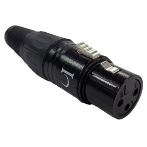 IO-XLR3-F-BK, Разъемы XLR Professional 3-Pin XLR Plug, Female, Silver