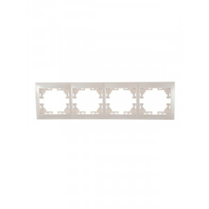 Рамка 4-м Mira горизонт. жемчуж./бел. перламутр. 701-3000-149