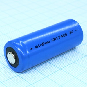 CR17450, Li, MnO2 батарея типоразмера 17450, 3 В, 2200 мАч, стандартная форма, -40...85 °C