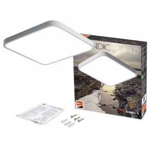 Светильник светодиодный декоративный PPB Scandic-S 54Вт 4000К IP20 настенно-потолочный бытовой WH 5037212