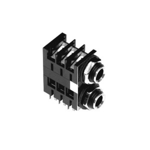 ACJS-MHDE, Телефонные разъемы 1/4 in. Dual Phone Jack Stereo Metal