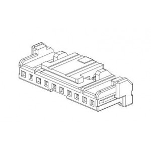 505570-0801, Проводные клеммы и зажимы MicroLockPlus 2mm SR Rec Hsg 8Ckt w/PsLck