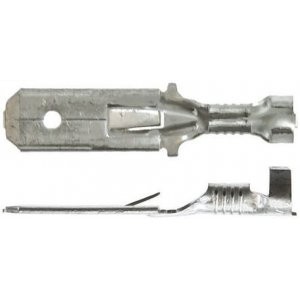 160887-4, Клемма ножевая 2.8мм, штекер, провод 0.5-1.0 (контакт для вилки FASTIN-FASTON 2.8)