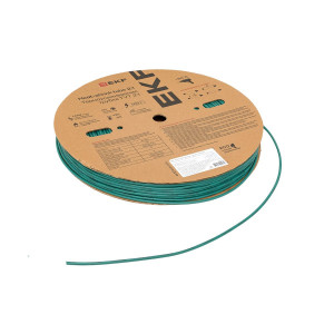 Термоусаживаемая трубка ТУТ нг 4/2 зелёная рулон PROxima tut-4-j