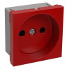 РКС-20-22-П-К Розетка без з/к 2к (на 2 модуля) ПРАЙМЕР красная CKK-40D-RSK2-K04-K