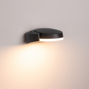 Светильник LGD-EYE-WALL-6W Warm3000 (GR, 117 deg, 230V) 029979, Настенный светодиодный светильник с поворотной оптической частью (угол поворота 40°) для подсветки входных групп и фасадов зданий. Цвет ТЕПЛЫЙ БЕЛЫЙ 3000К, 6Вт (615лм). Влагозащищенный корпус IP54 - серый алюминий, экран из поликарбоната. Питание 220В