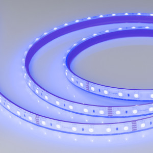 Лента герметичная RTW-PFS-B60-13mm 24V RGB (14.4 W/m, IP68, 5060, 5m) 033791, Светодиодная лента RTW-PFS-B60, герметичная IP68 (PFS-полная силиконовая экструзия). Светодиоды 5060, 60 шт/м (300 шт на 5 м), белая плата, ширина 13 мм, скотч 3M. Цвет RGB, угол 120°. Питание 24V, мощность 14.4 Вт/м (72 Вт на 5 м). Размеры 5000x13x5.5 мм