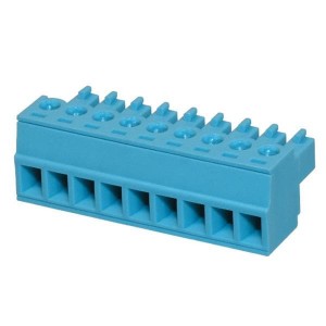 TBP02P1-381-09BE, Съемные клеммные колодки Terminal block, pluggable, 3.81, plug, 9 pole, slotted screw, blue
