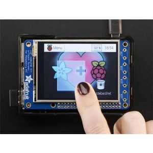 2298, Средства разработки визуального вывода PiTFT Plus Assembled 320x240 2.8 TFT + Resistive Touchscreen