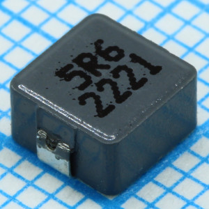 SRP5030T-5R6M, Катушка индуктивности силовая проволочная экранированная 5.6мкГн ±20% 100кГц порошковый металл 4.25A 0.063Ом по постоянному току 2020 лента на катушке