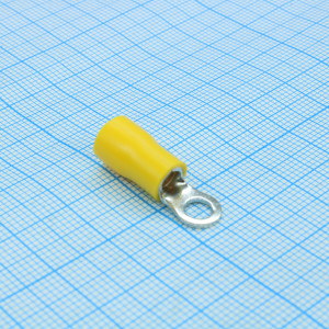 RVS5.5-4, клемма тип O d4.3mm провод 4-6мм2 Yellow