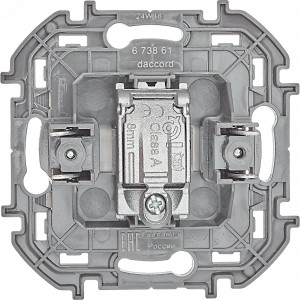 Розетка телевизионная проходная TV Inspiria 14дБ 5-862мГц механизм сл. кость Leg 673861