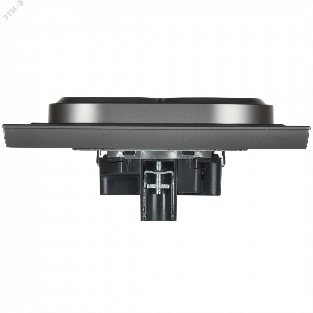 Изображение товара Розетка силовая 2-м СП BRITE РС12-3-БрС 16А с заземлением без шторок сталь IEK