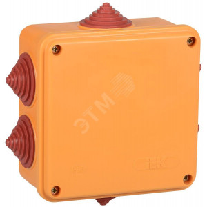 Коробка расп. огн. ПС 100х100х50мм 4P 4мм2 IP55 6 вв. UKF30-100-100-050-4-4-09