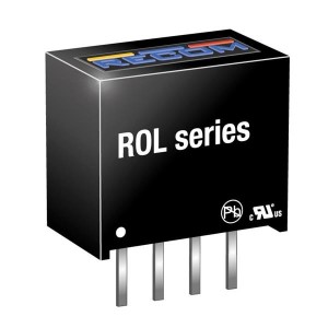 ROL-1212S, Преобразователи постоянного тока в постоянный с изоляцией 0.50W DC/DC 1kV UNREG 12Vin 12Vout