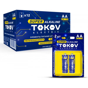 Элемент питания алкалиновый AA/LR6 (блист.2шт) TKE-ALS-LR6/B2