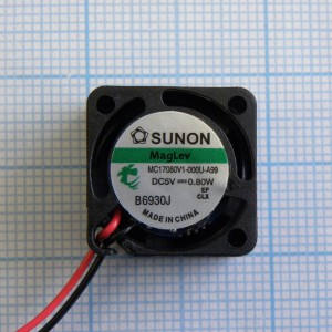 MC17080V1-000U-A99, Вентилятор 5В 17x8 V 20000об/мин 1,5м3/час, 25дБ (Recommended replacement: MF17080V1-10000-A99)