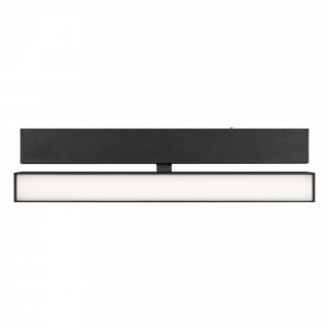 Светильник MAG-FLAT-FOLD-25-S200-6W Day4000 (BK, 100 deg, 24V) 034234, Светильник поворотный для магнитных треков шириной 25мм, 6Вт. Цвет свечения ДНЕВНОЙ 4000K, световой поток 400лм, угол 100°, CRI>90. Корпус прямоугольный, металл, цвет черный, IP20. Размеры LxWxH 204x20x46мм. Входное напряжение DC24V, мощность 6Вт.