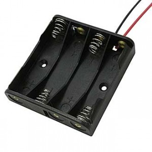 BH441  AAA 4X1         (BH625), Батарейный отсек BH441 AAA 4x1 (BH625), открытый