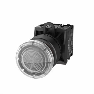 Кнопка грибовидная (прозрачн.) TS2513-0EM70-S10, Кнопка грибовидная, без блокировки, LED AC/DC 24V, пластиковое переднее кольцо, с мгновенным нажатием, с контактной группой 1NO, диаметр головки кнопки 30 мм, диаметр посадочного отверстия: 22 мм, цвет: прозрачная