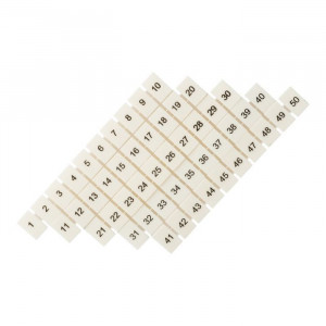 Маркеры для JXB-ST 2.5 с нумерацией 1-50 (уп.100шт) PROxima zb-st-2.5-1-50