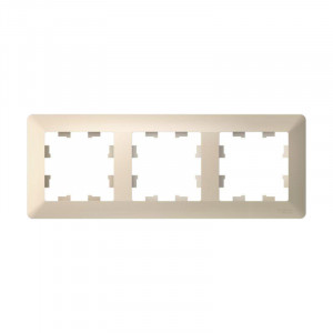 ATLASDESIGN AIR 3-постовая РАМКА, БЕЖЕВЫЙ/дымчатый белый ATN220203