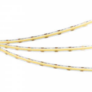 Лента COB-X576-10mm 24V White-MIX (16.5 W/m, IP20, CSP, 5m) 036206, Лента COB-X576 сплошной засветки без видимых светодиодов, открытая. Светодиоды по технологии Chip Scale Package (CSP), 576 шт/м, белая плата, ширина 10 мм, скотч 3M. Цвет MIX БЕЛЫЙ 6000 K + ТЁПЛЫЙ 2700 K, цветопередача CRI>90, угол 140°. Питание 24V, мощн