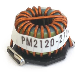 PM2120-390K-RC, Катушка индуктивности SMD тороидальная 39мкГн ±10% 1кГц железо 9.6A 0.014Ом сопротивление по постоянному току коробка