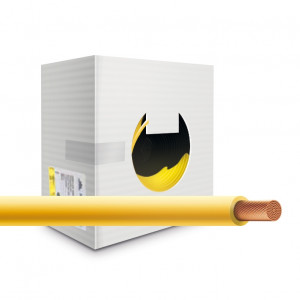 Провод монтажный cabH05Z1-K-1x0.5-b200-yel, UNIFLEX-LSZH. Провод монтажный H05Z1-K 300/500В 1x0.5мм2 Cu5 DIN VDE 0281, желтая изоляция из полиолефина НГc-LSZHTx (200м.)