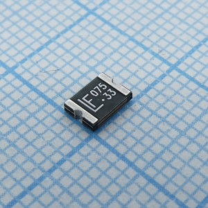 1812L075/33DR, Самовосстанавливающийся предохранитель PTC 0.75A(hold) 1.5A(trip) 33VDC 20A 0.8W 0.2s 0.11Ohm SMD