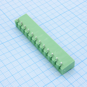 2EGTRC-5.0-12P-14-100, Разъемный клеммный блок на плату, 12 контактов. Серия 2EGTRC-5.0