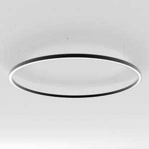 Светильник SP-LINE-HANG-ARC-O3535-D1500-124W Day4000 (BLACK, 230V) 034011(1), Светильник КОЛЬЦО из профиля SL-ARC-3535-D1500-A90 BLACK, свечение вниз, цвет Дневной 4000 K