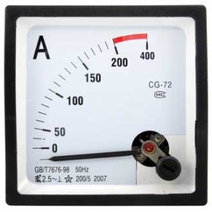 Амперметр 200/5А 50ГЦ  (72Х72), Измерительная головка ACA 200A вертикального положения, класс точности 1,5