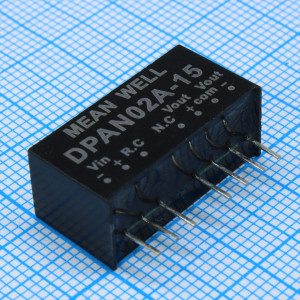 DPAN02A-15, Преобразователь DC/DC, на печатную плату, 2 Вт