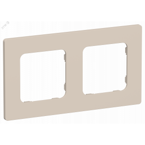 FLITE CLASSIC Рамка 2-местная РУ-2-К-ФлЛ льняной IEK FI-M22-32-20-K88