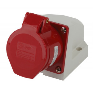 Розетка стационарная наружная 115 3Р+РЕ+N 16А 380В IP44 (10/60/960) Б0032876