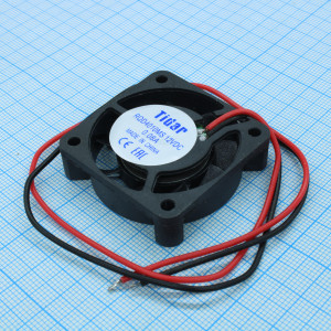 RQD 4010MS 12VDC, Вентилятор 12В 40x40х10мм, 6000 об/мин., 9.9м3/час, 22дБ, подшипник скольжения, тип вывода - провод