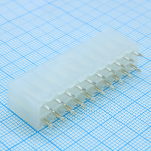 39281203, Соединитель провод-плата HDR 20 контактов шаг 4.2мм монтаж в отверстие серия Mini-Fit Jr пакет