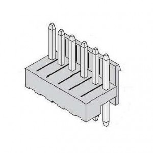 1-1123723-6, Проводные клеммы и зажимы VERTICAL HDR 6P low-profile